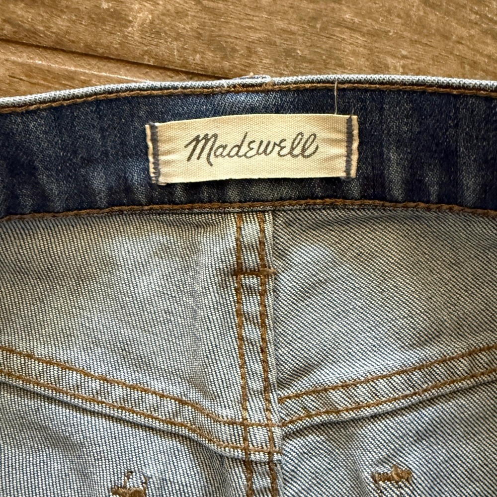 Madewell Women's The Slim Walton Wash Boyjean, Indigo Blue,25 - Picture 12 of 13